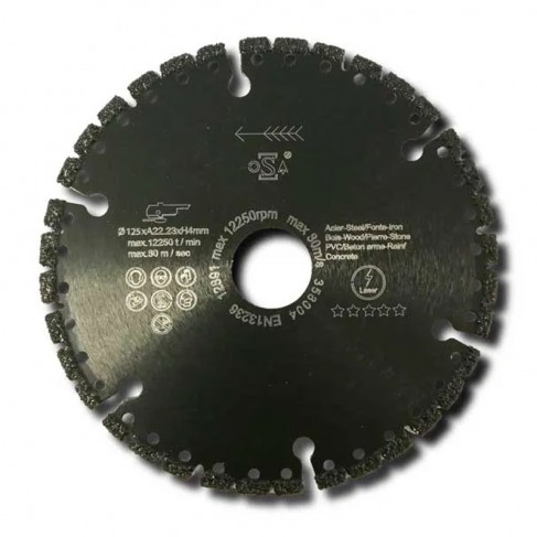 Disco diamantato per smerigliatrici Rurmec taglio piastrelle dure, 125-230mm Rurmec - 1