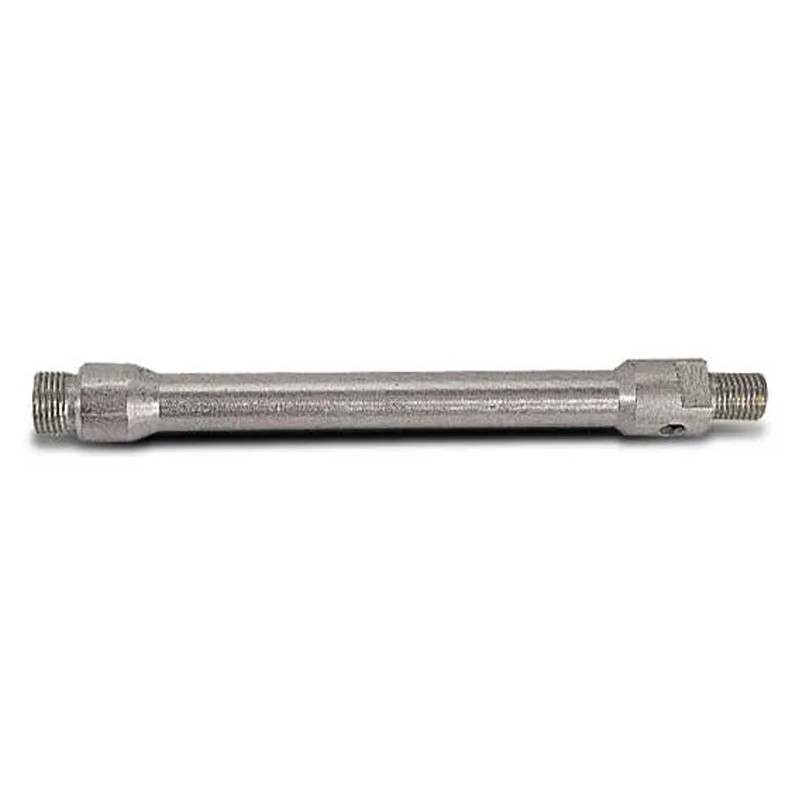 Prolunga in acciaio per carotatrici Rurmec M16-1/2" Gas con incavo per punta di centraggio, 200mm Rurmec - 1 Prolunga in acciaio per carotatrici Rurmec M16-1/2" Gas con incavo per punta di centraggio, 200mm Rurmec - 1