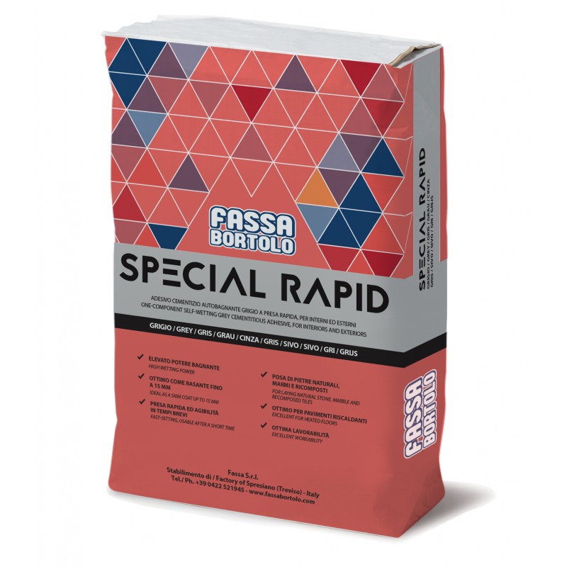 Adesivo monocomponente Fassa Bortolo Special Rapid (Sacco 25 Kg) Adesivo monocomponente Fassa Bortolo Special Rapid (Sacco 25 Kg)