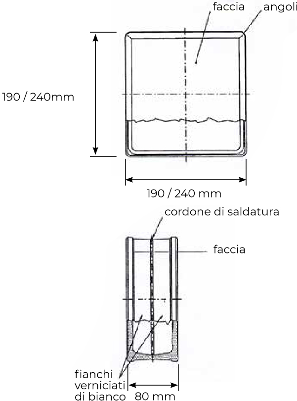 Mattone vetrocemento Dakota bastoncino chiaro, 190x190x80mm