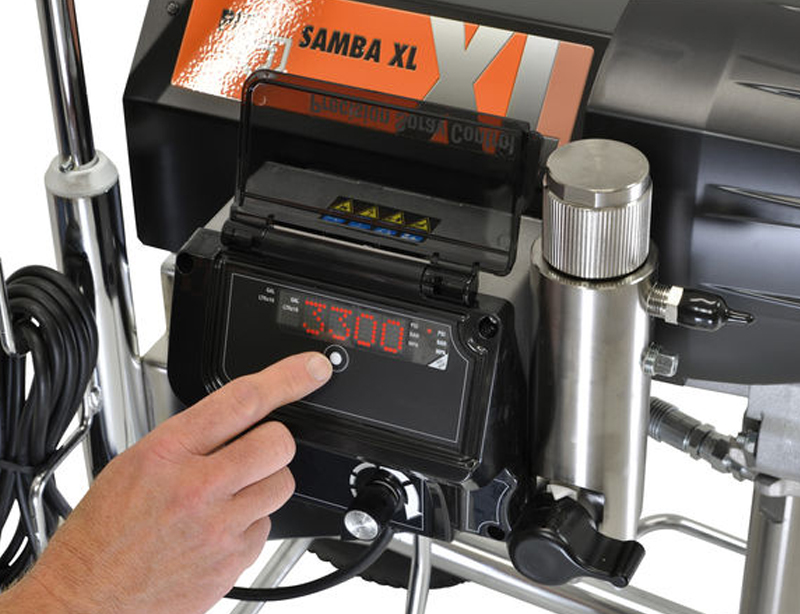 Dettaglio pompa struzzatrice airless Samba XL Knauf PFT