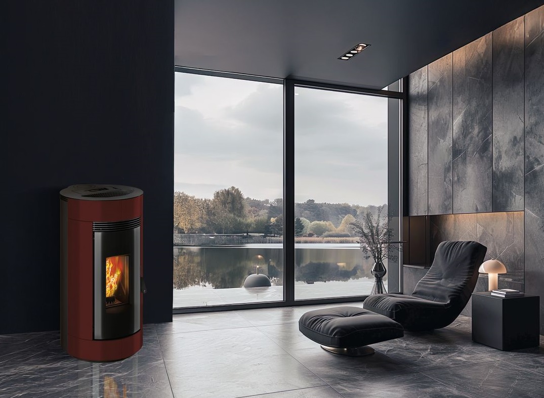 Dettaglio stufa a pellet Louvre 9 Tecnovana